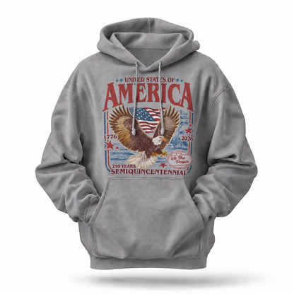 America 250 Years Semiquincentennial Eagle Hoodie
