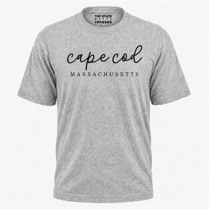 Massachusetts Cape Cod Coastal Script Shirt