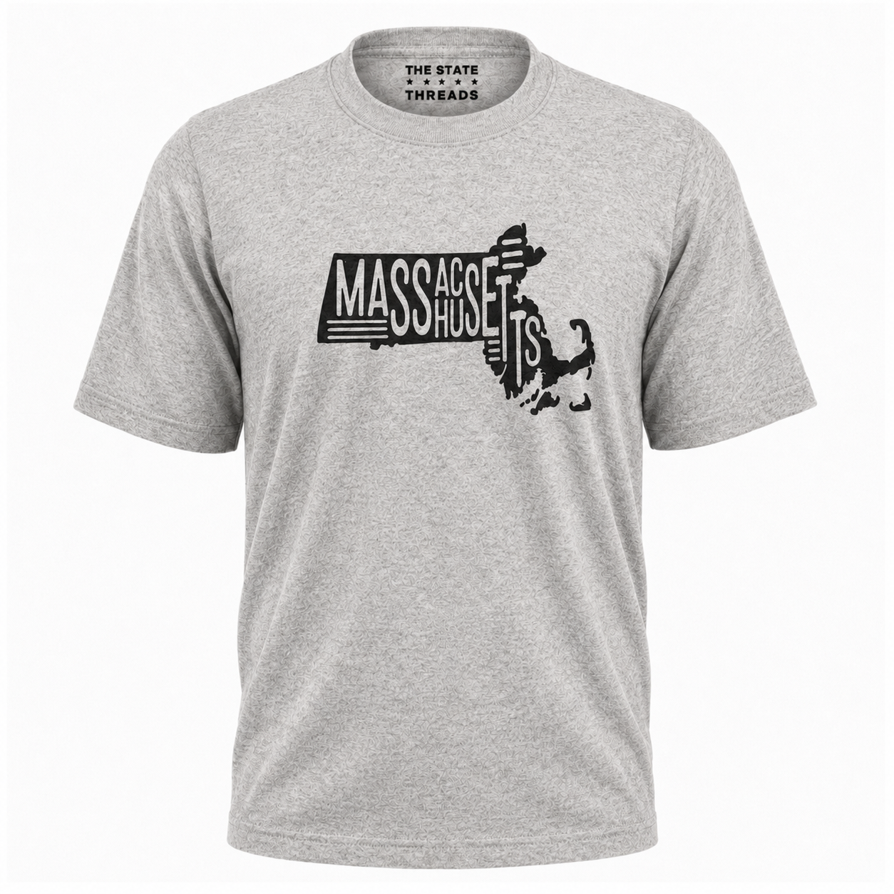Massachusetts State Map Graphic Pride Shirt