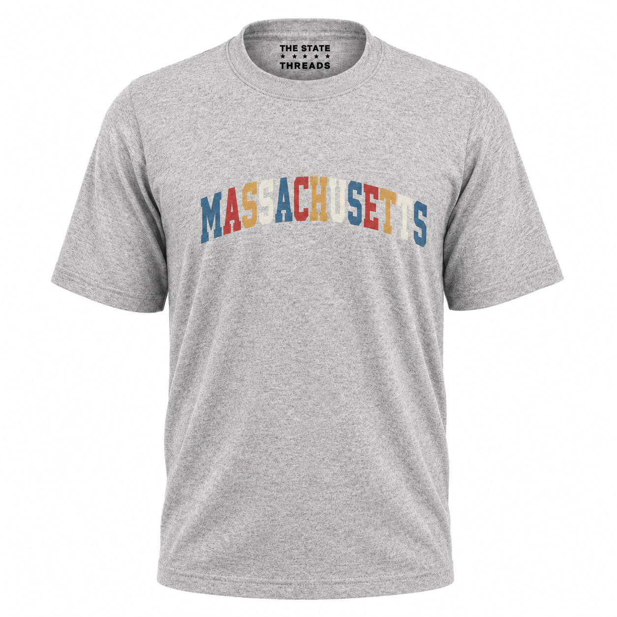 Massachusetts Retro Colorful Arch Typography Shirt