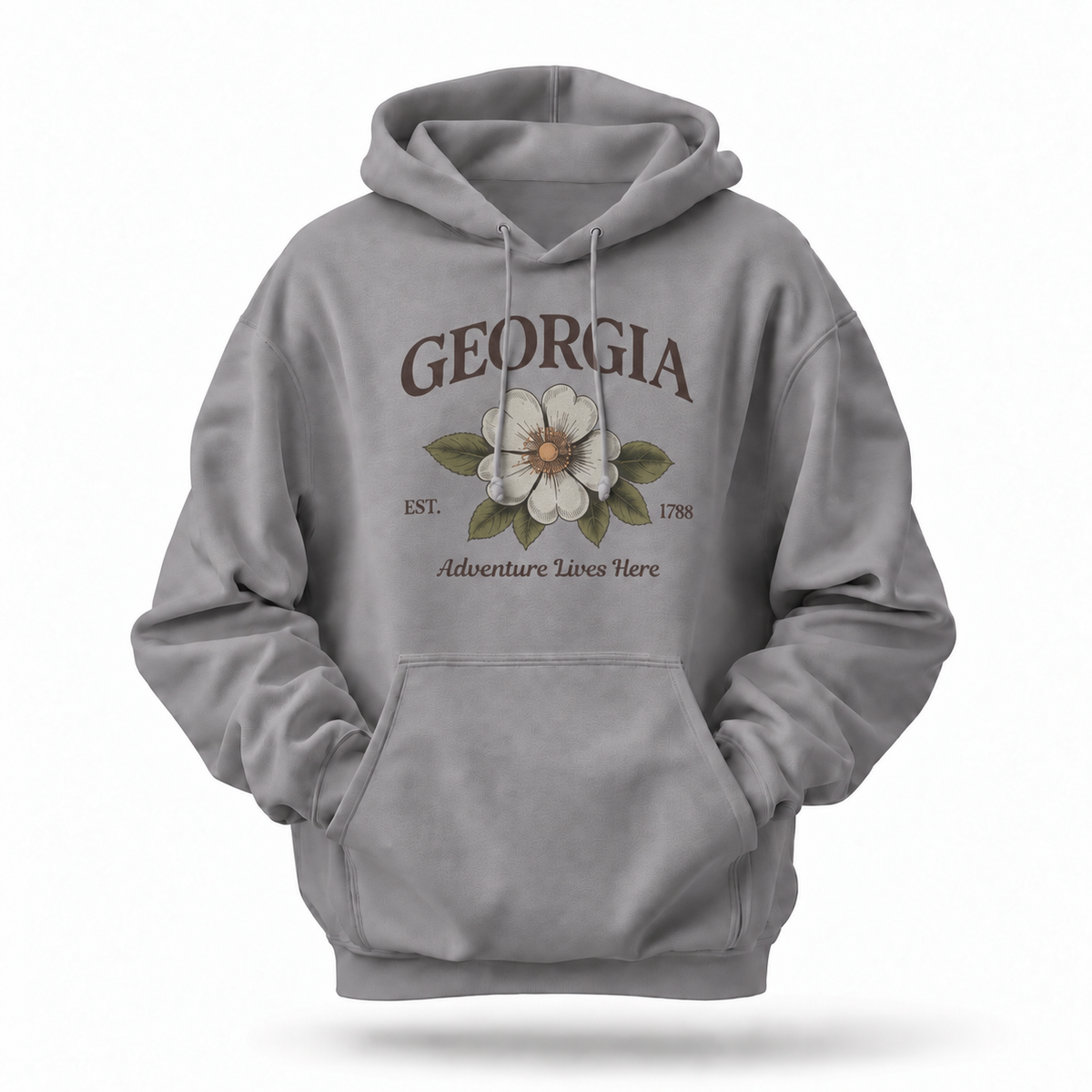 Georgia State Flower Adventure Lives Here Hoodie