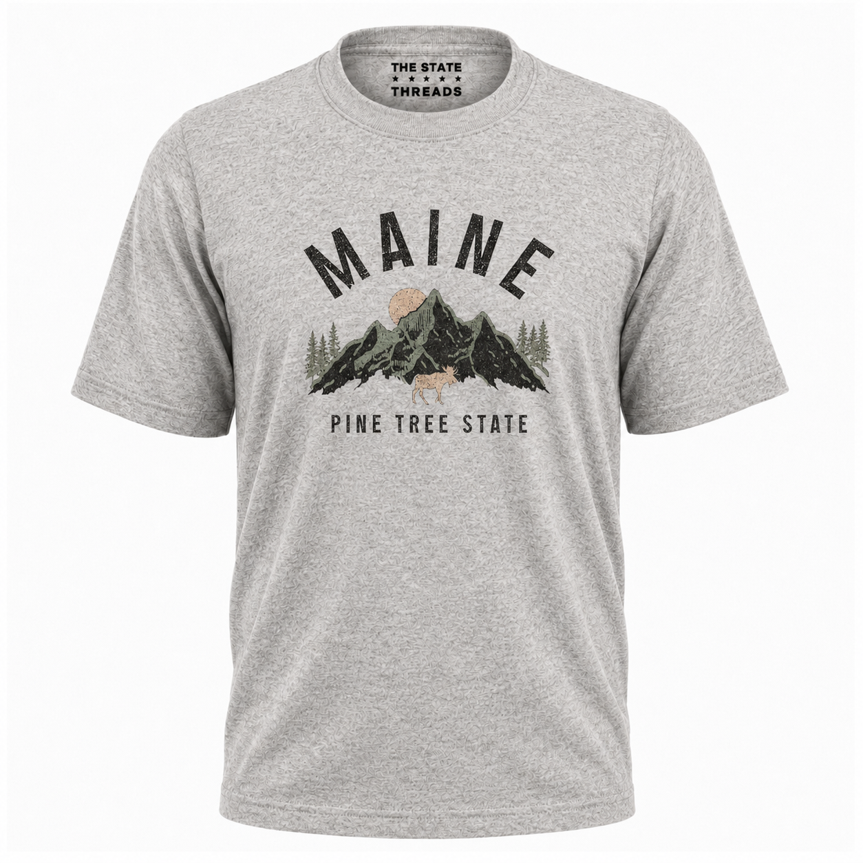 Maine Vintage Mountain Pine Tree State Shirt