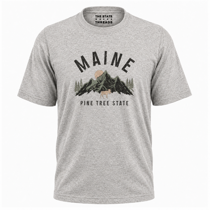 Maine Vintage Mountain Pine Tree State Shirt