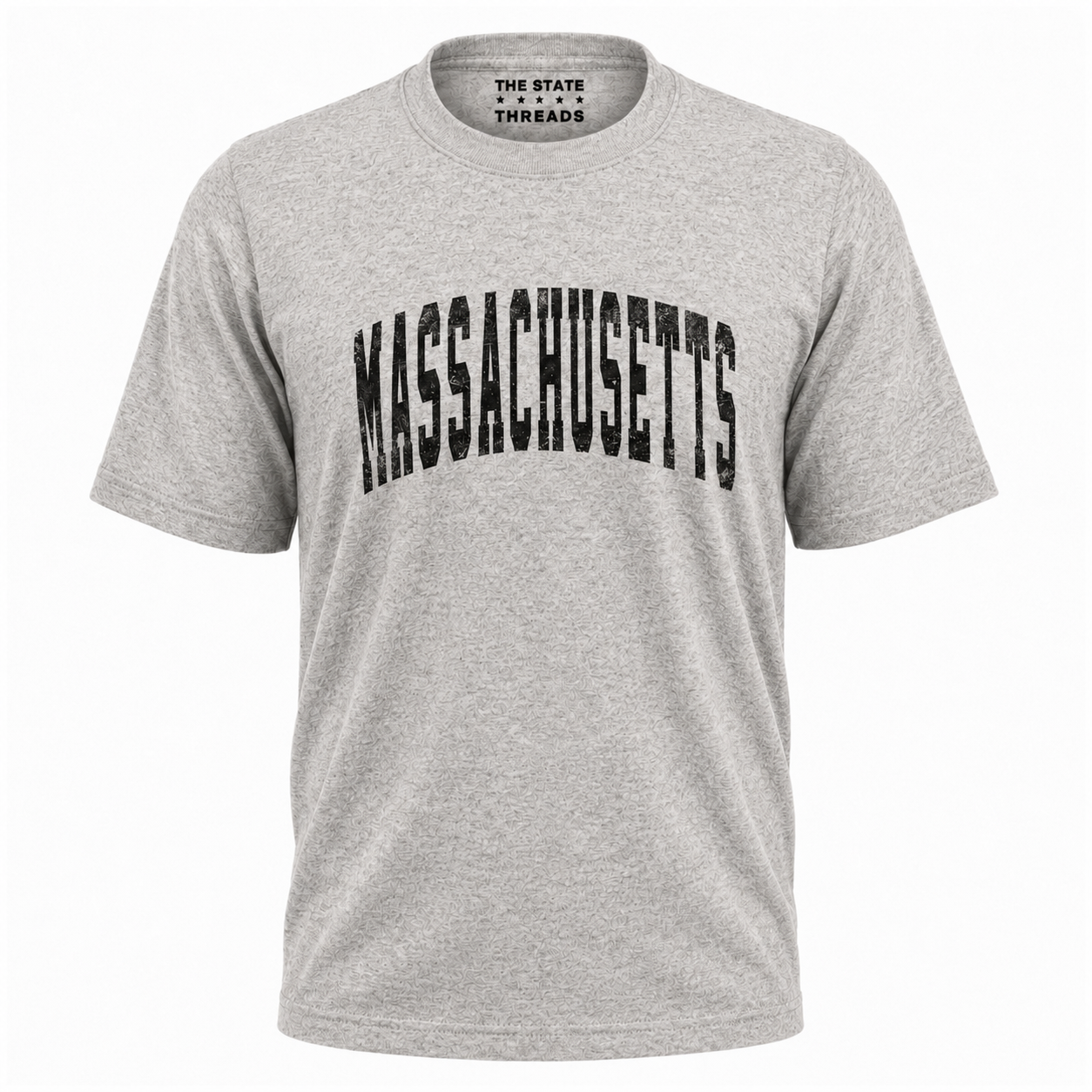 Massachusetts Distressed Vintage Block Letters Shirt