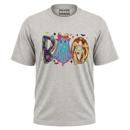 America Coquette Ghost Boo Neon Leopard Halloween Shirt