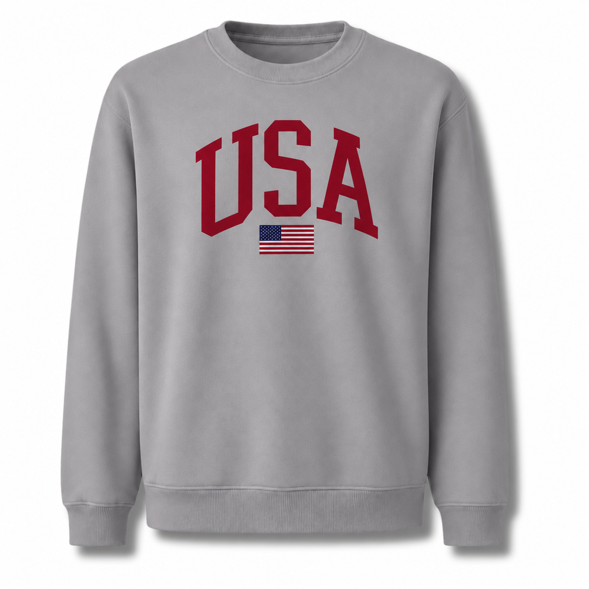 USA Arch Flag Minimalist Varsity Sweatshirt