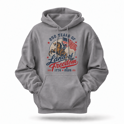 America 250 Years Land Of Freedom Hoodie