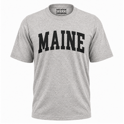 Maine Vintage Block Letter State Pride Shirt