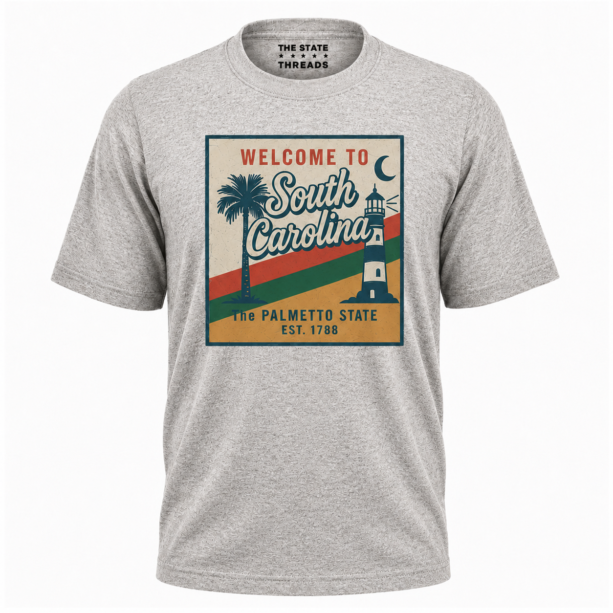 South Carolina Retro Palmetto Lighthouse Shirt