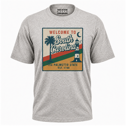 South Carolina Retro Palmetto Lighthouse Shirt