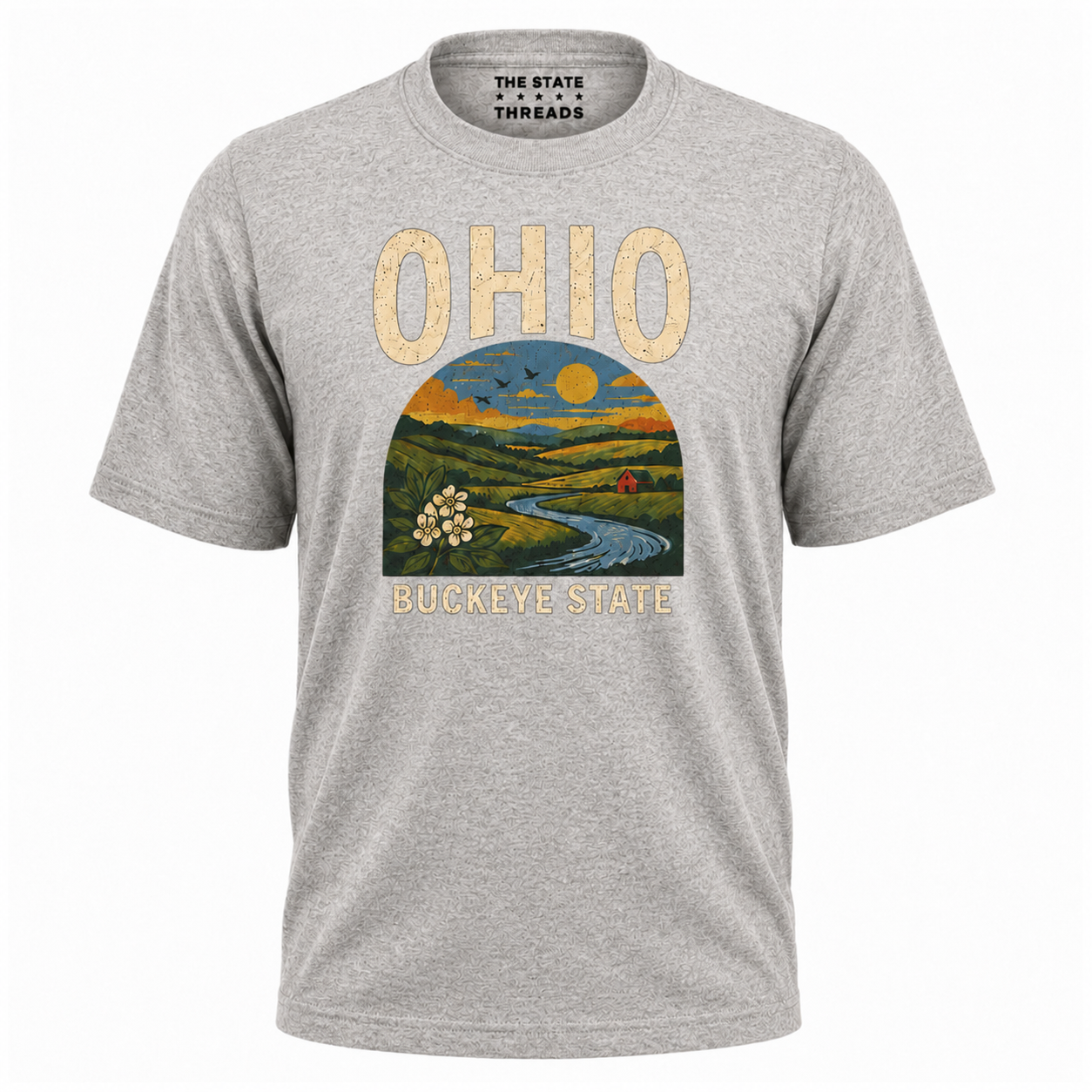 Ohio Buckeye State Vintage Landscape Scenic Shirt