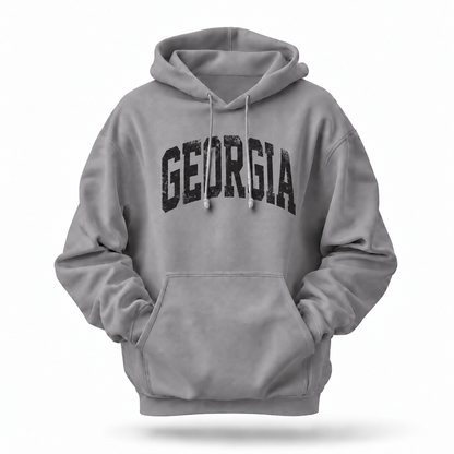 Georgia Vintage Arch Distressed Hoodie