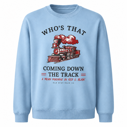 Georgia Bulldogs Mean Machine Locomotive Vintage Sweatshirt - Light Blue