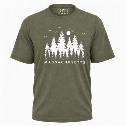 Massachusetts Pine Forest Nature Adventure Shirt