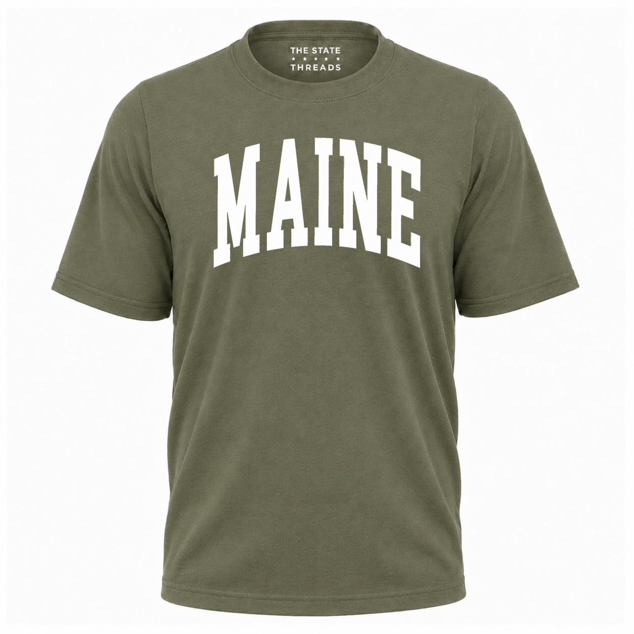 Maine Vintage Block Letter State Pride Shirt