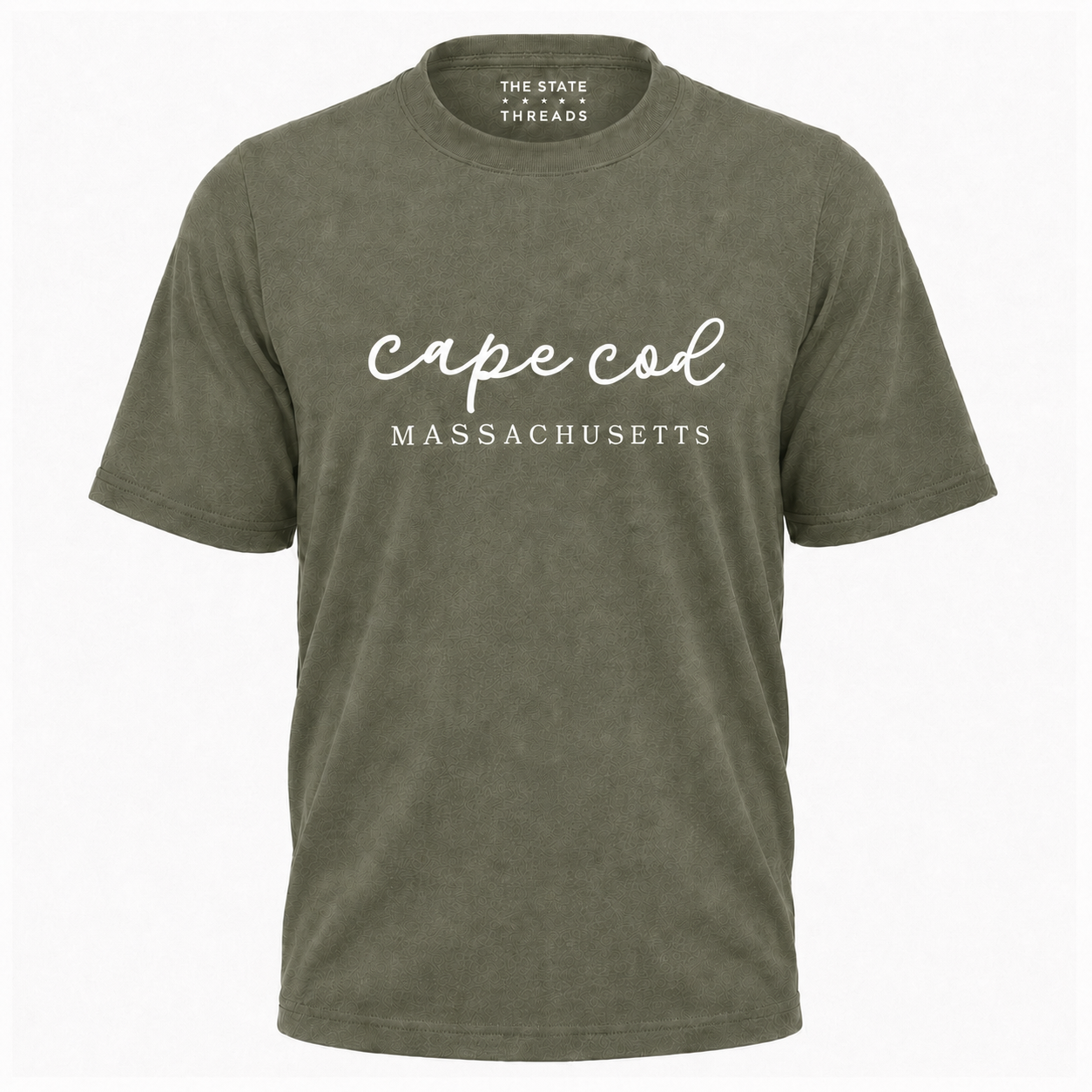 Massachusetts Cape Cod Coastal Script Shirt