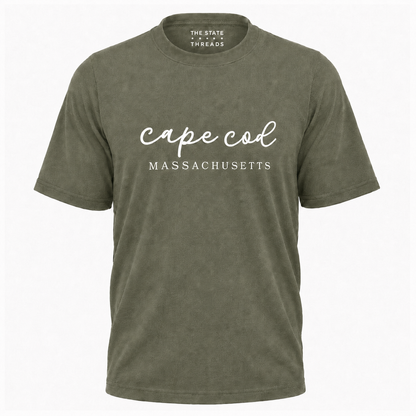 Massachusetts Cape Cod Coastal Script Shirt