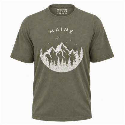 Product Name: Maine Mountain Forest Nature Outdoor Shirt