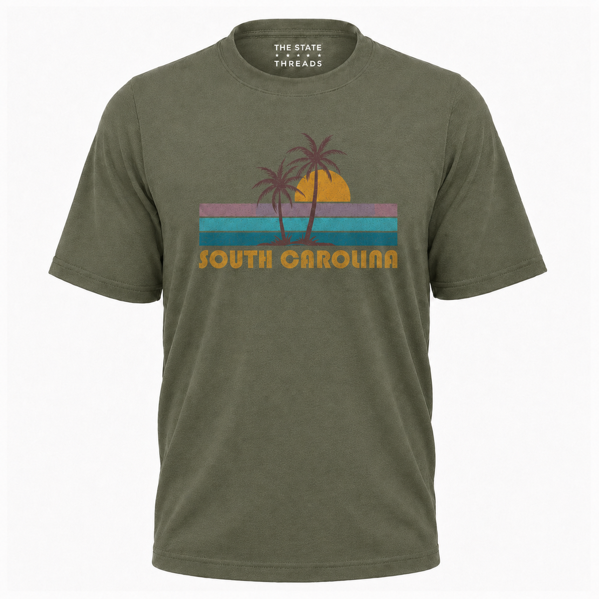 Product Name: South Carolina Retro Sunset Palm Tree Coastal Shirt