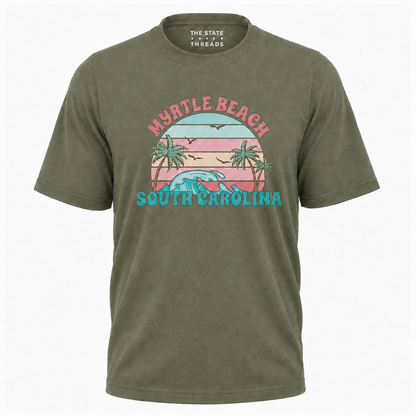 Retro Myrtle Beach South Carolina Sunset Shirt