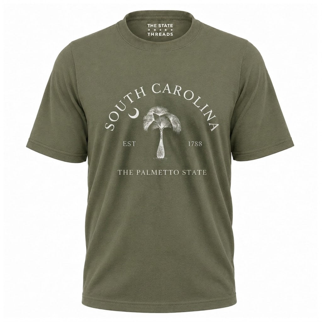 South Carolina Palmetto State Vintage Tree Graphic Shirt