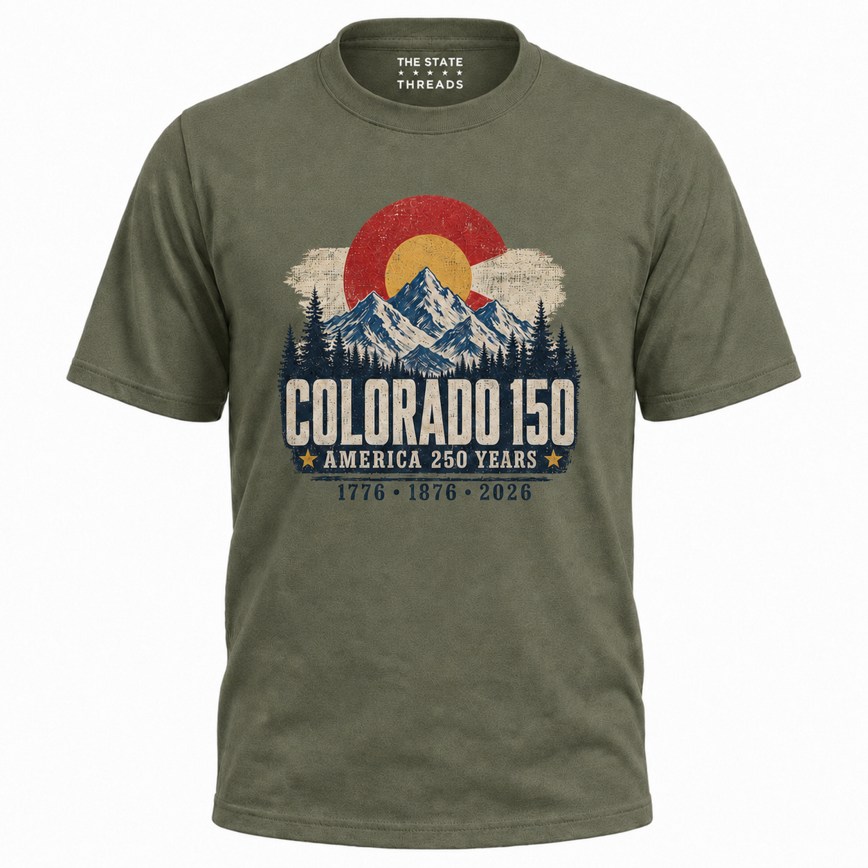 Colorado 150 America 250 Years Mountain Shirt