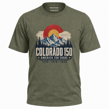 Colorado 150 America 250 Years Mountain Shirt