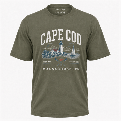 Cape Cod Massachusetts Coastal Lighthouse Shirt