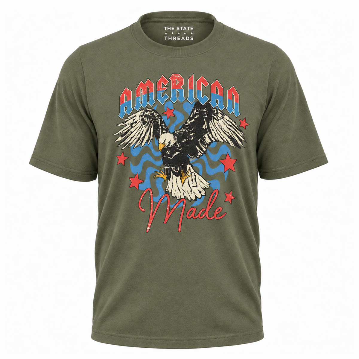 America Made Soaring Eagle Vintage Graphic Independence Shirt