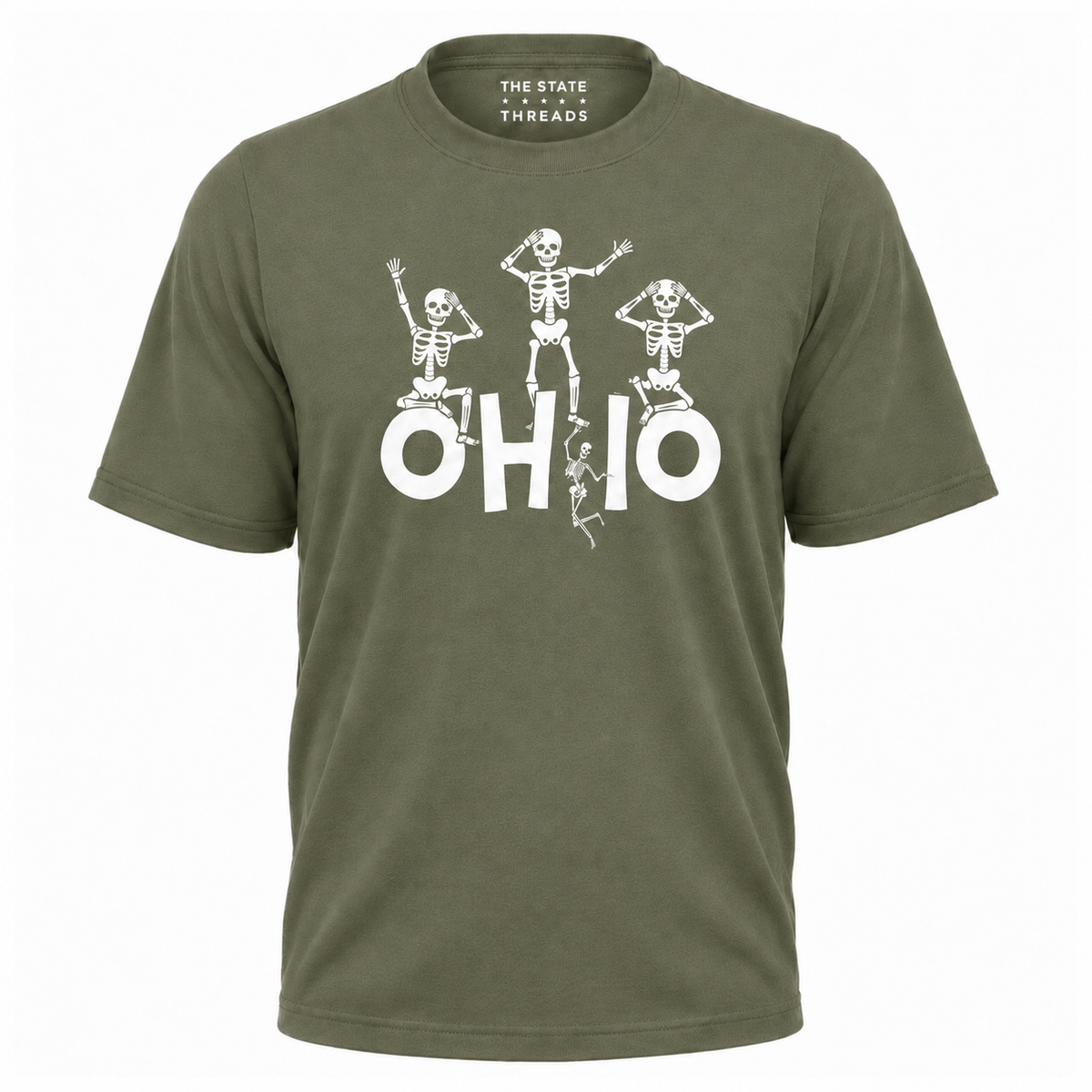Ohio Dancing Skeleton Spooky Halloween Game Day Shirt