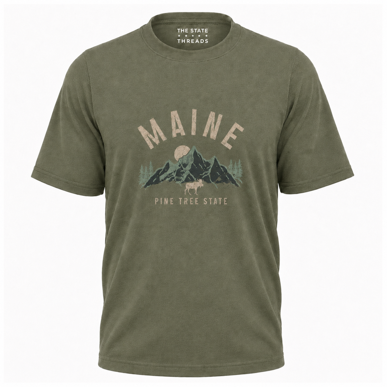 Maine Vintage Mountain Pine Tree State Shirt