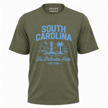South Carolina Palmetto State Lighthouse Coastal Shirt