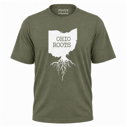 Ohio Roots State Map Silhouette Graphic Shirt