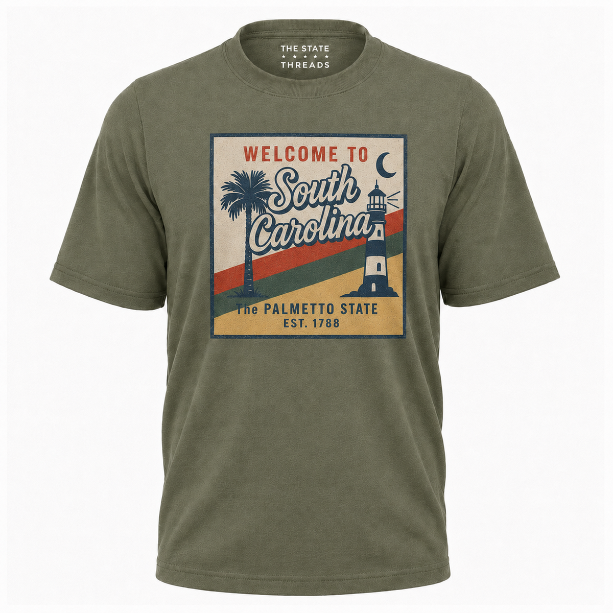 South Carolina Retro Palmetto Lighthouse Shirt