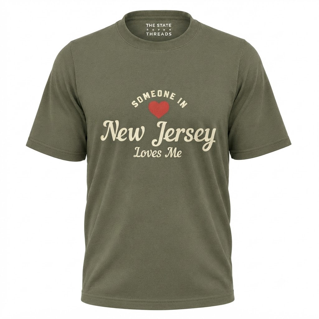 Someone In New Jersey Loves Me Red Heart Shirt