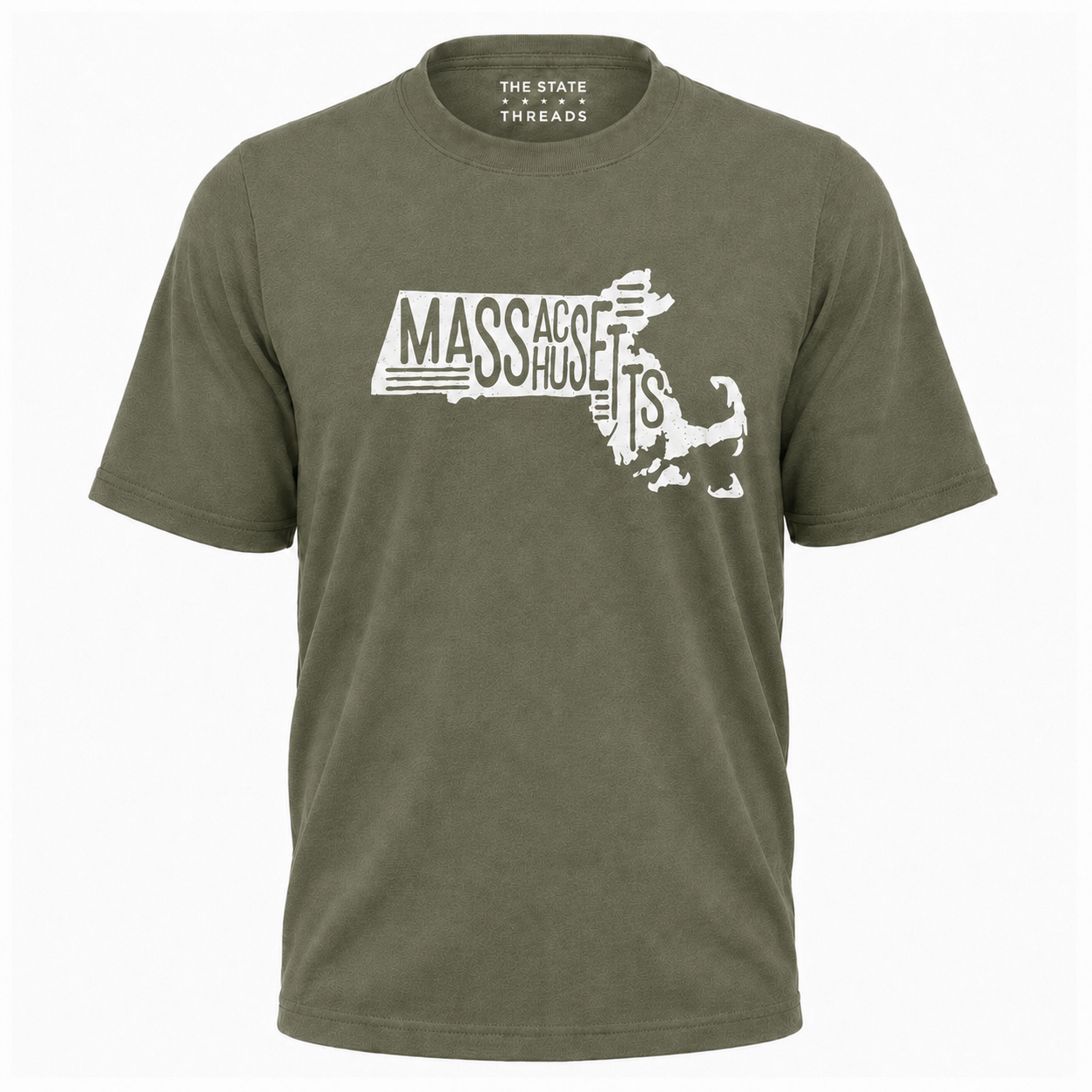 Massachusetts State Map Graphic Pride Shirt