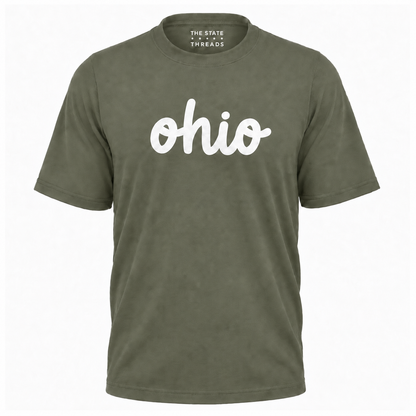 Ohio Cursive Script State Pride Shirt