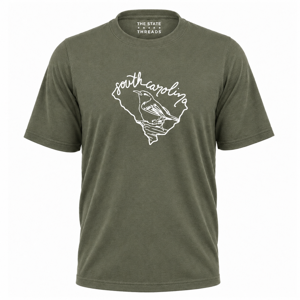 South Carolina State Bird Outline Map Shirt