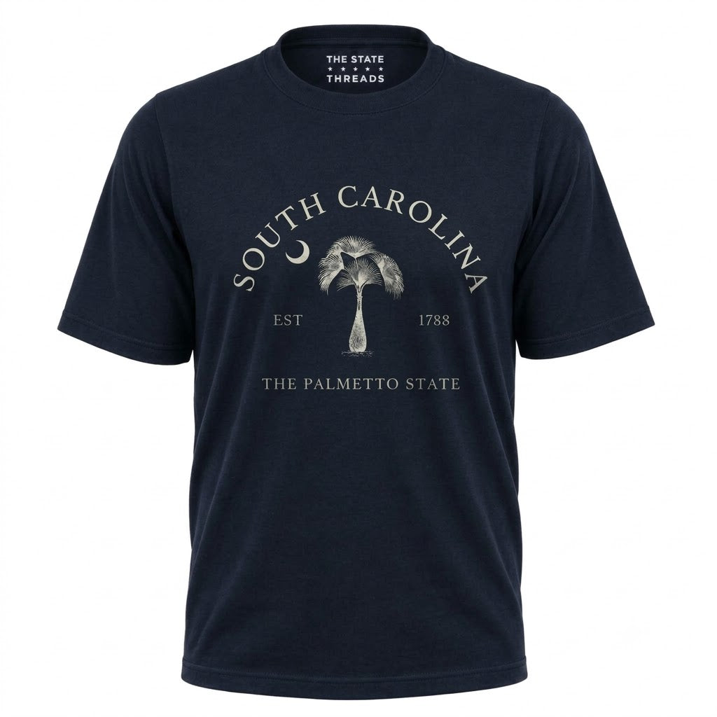 South Carolina Palmetto State Vintage Tree Graphic Shirt