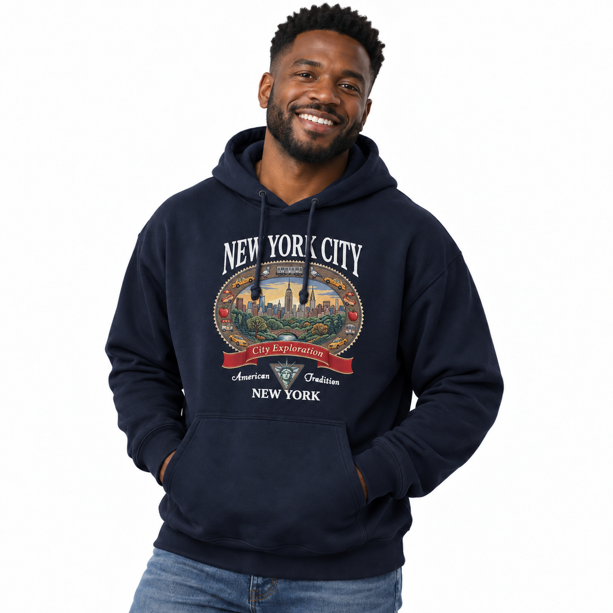 New York City City Exploration American Tradition Hoodie