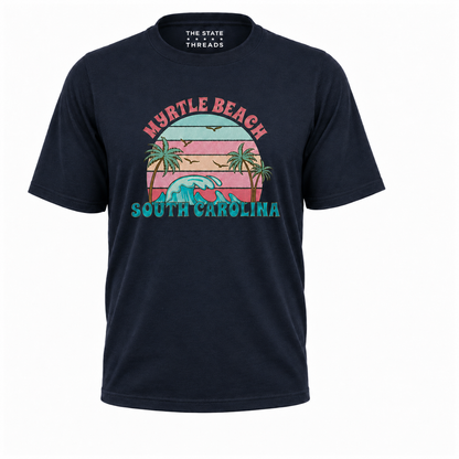 Retro Myrtle Beach South Carolina Sunset Shirt