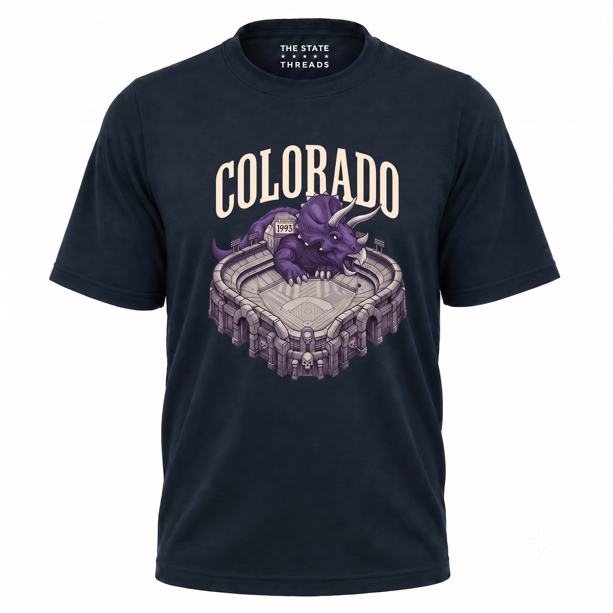 Colorado Dinosaur Mascot Sports Stadium Shirt