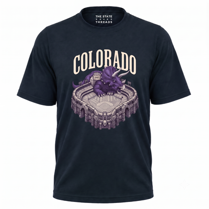 Colorado Dinosaur Mascot Sports Stadium Shirt
