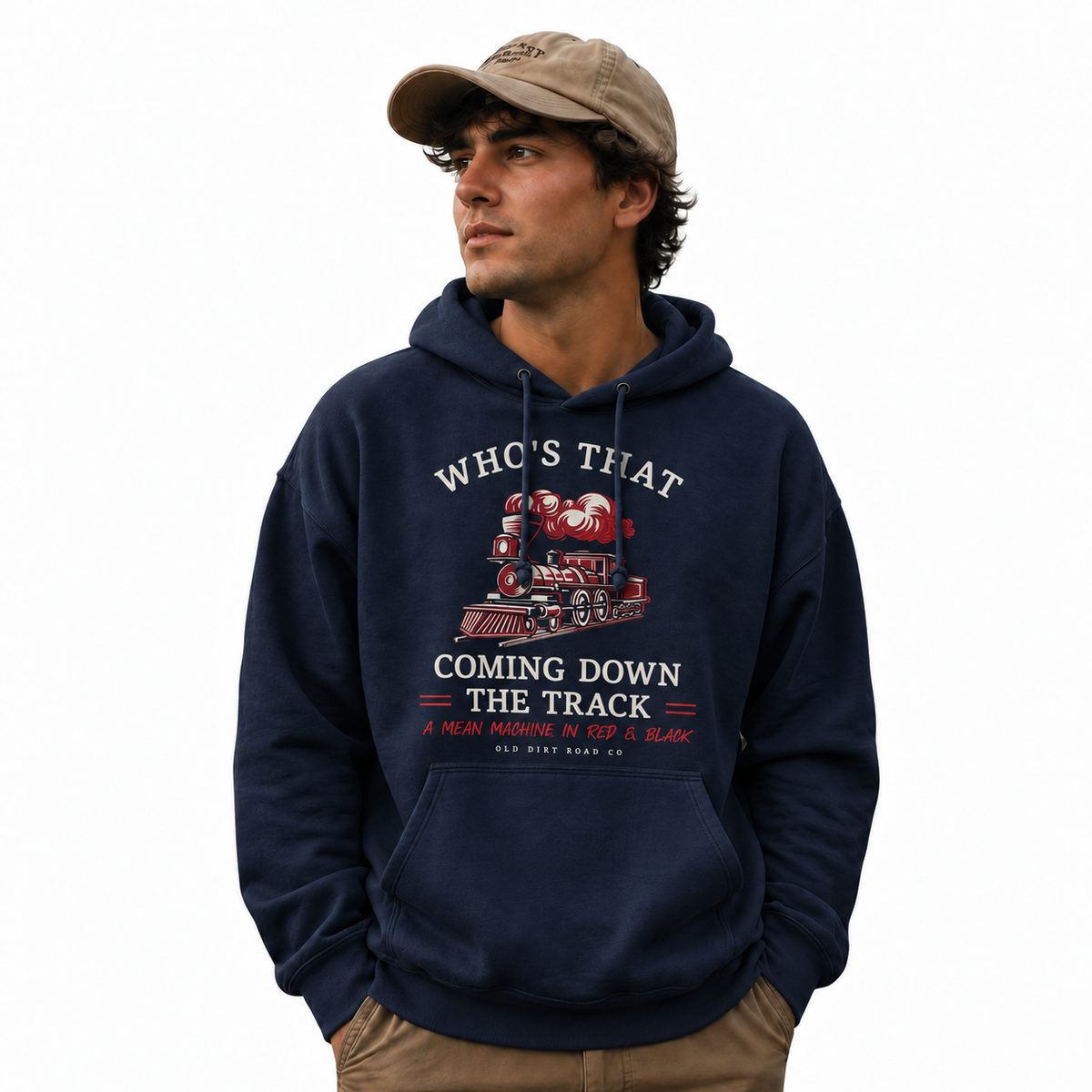 America Who's That Coming Down The Track Hoodie