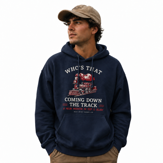 America Who's That Coming Down The Track Hoodie