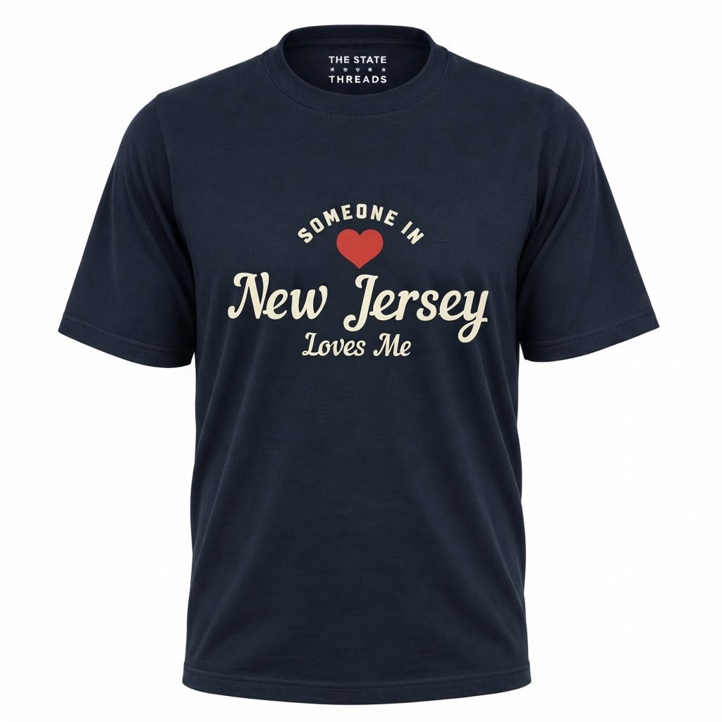 Someone In New Jersey Loves Me Red Heart Shirt