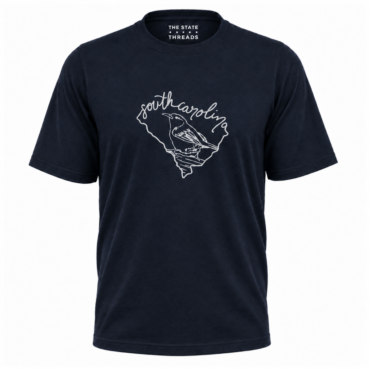 South Carolina State Bird Outline Map Shirt