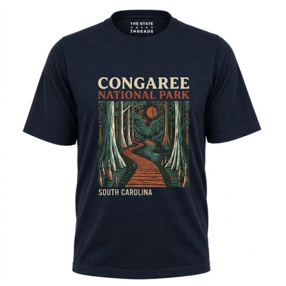 South Carolina Congaree National Park Boardwalk Forest Graphic Shirt