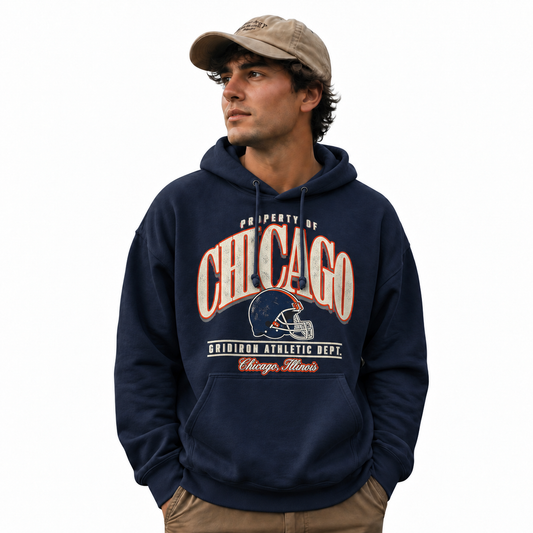 Chicago Property Of Gridiron Athletic Dept. Hoodie