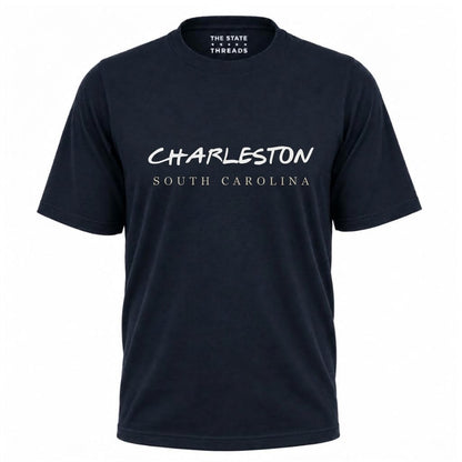 South Carolina Charleston Minimalist Vacation Typography Graphic Shirt